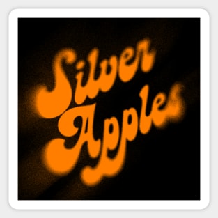 Silver Apples / Vintage Style Fan Design Sticker